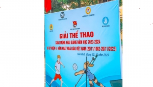 Khai mạc Giải thể thao kỉ niệm 41 năm ngày nhà giáo Việt Nam và chào mừng Khai giảng năm học mới 2023-2024