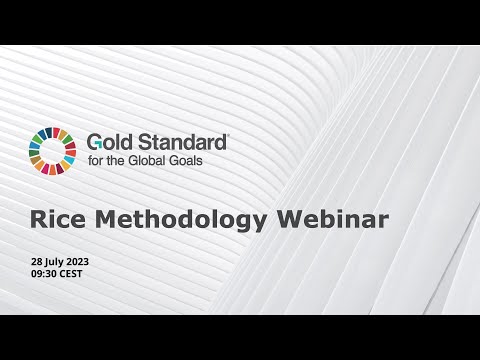 Gold Standard Rice Methodology - Webinar